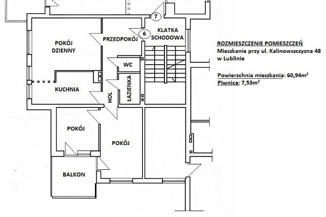 Miszkanie 3 pokoje Lublin Klinowszczyzna 48 Lublin - zdjęcie 11